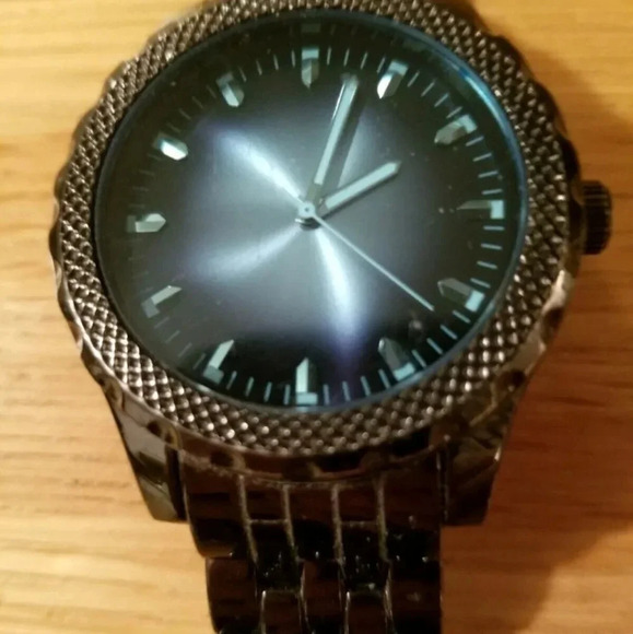 Men’s Black -Blueish Nordstrom Watch FMDPU011 -Water Resistant,1-1/2" Face - Picture 2 of 6